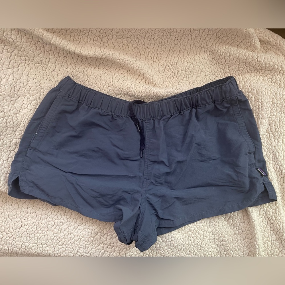 Patagonia baggies shorts women’s size large blue navy